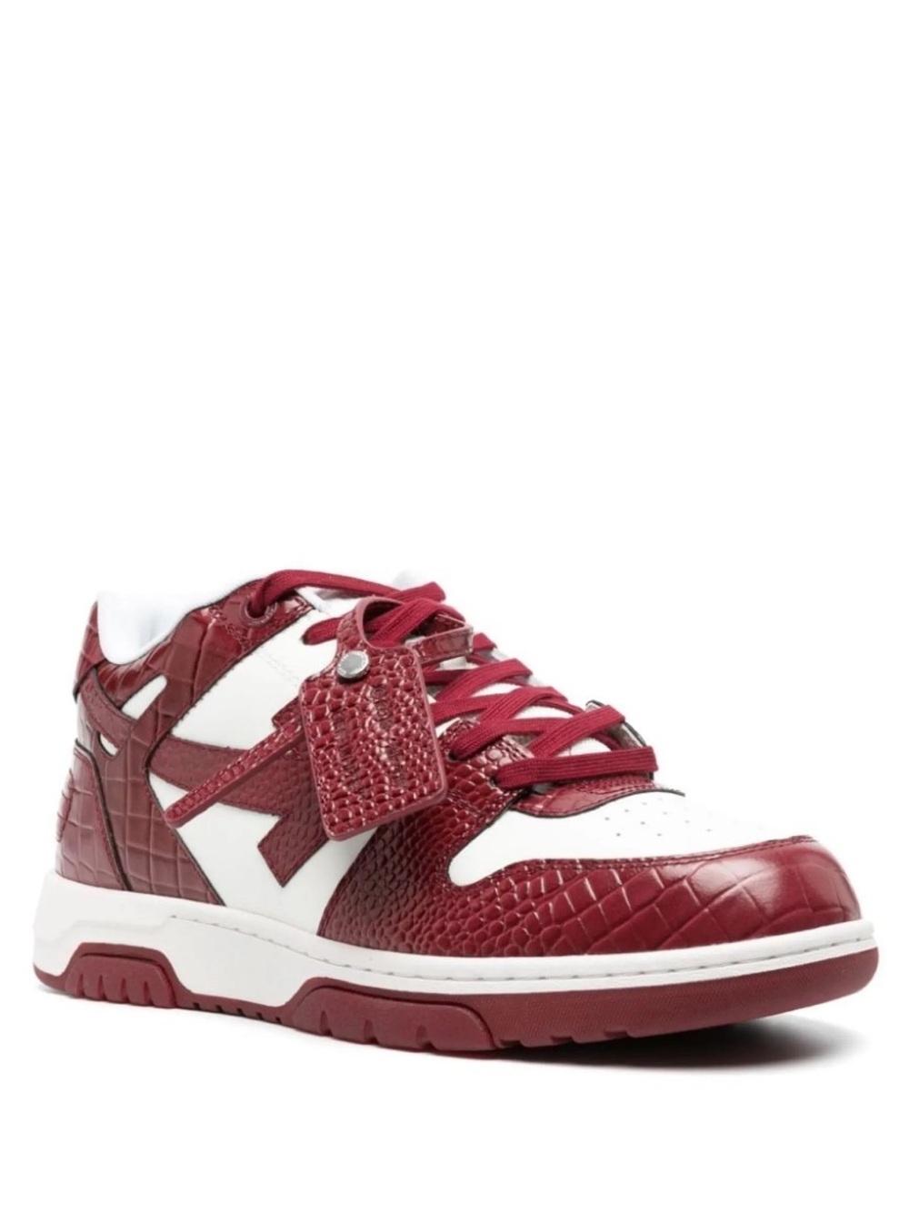 Off-White red & white sneakers